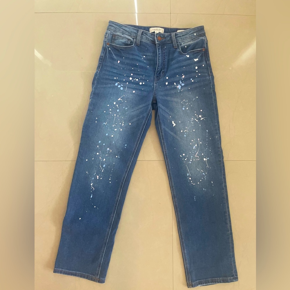Denim Splatter mom jeans size 29